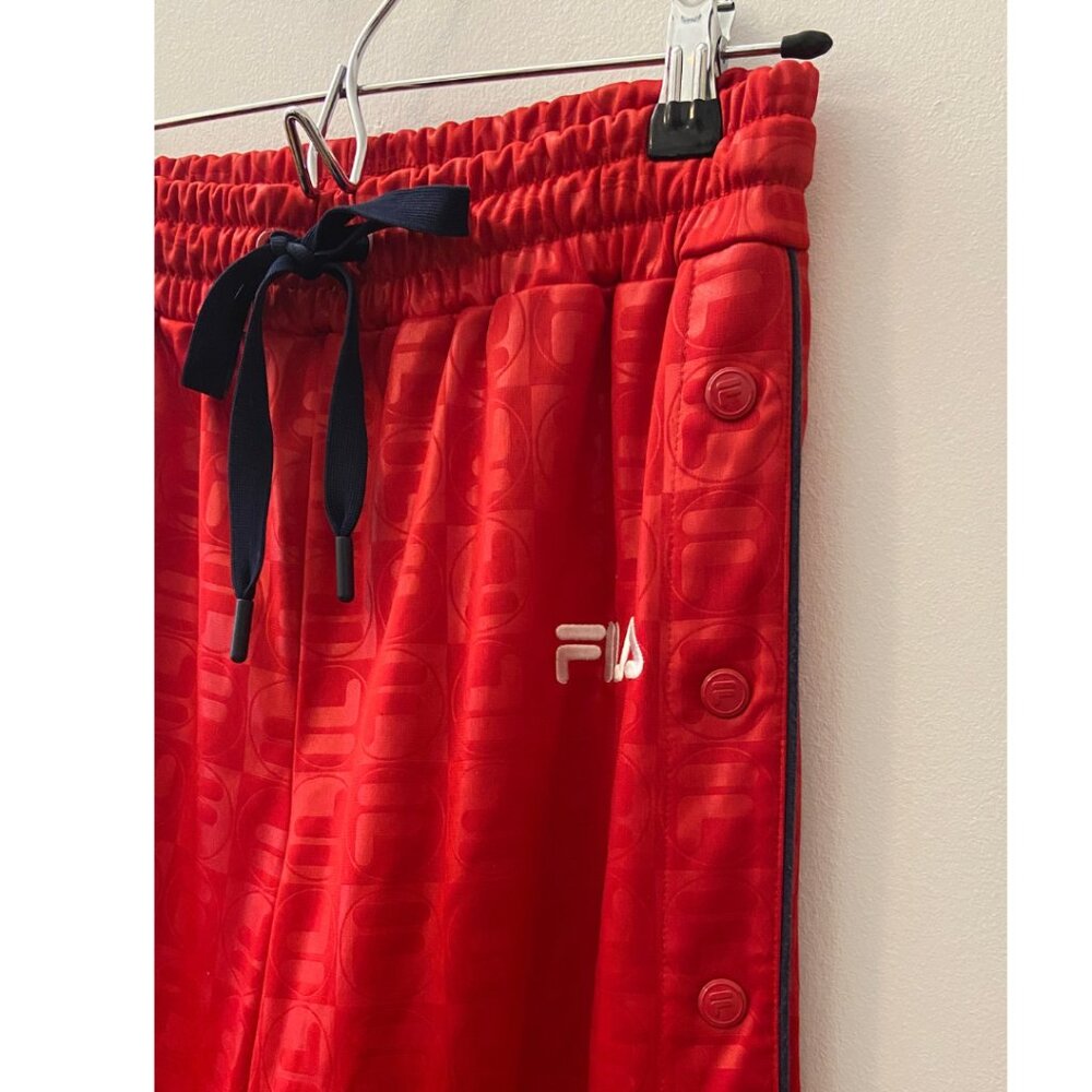 Red Fila Snap Fleece Lined Pants - Size S
